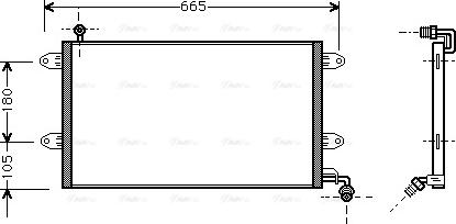 Ava Quality Cooling VN5137 - Kondensators, Gaisa kond. sistēma autospares.lv