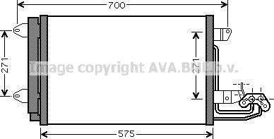 Ava Quality Cooling VNA5269 - Kondensators, Gaisa kond. sistēma www.autospares.lv