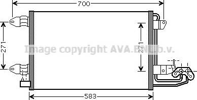 Ava Quality Cooling VN5209 - Kondensators, Gaisa kond. sistēma www.autospares.lv