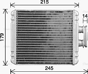 Ava Quality Cooling VN6434 - Siltummainis, Salona apsilde www.autospares.lv