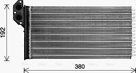 Ava Quality Cooling VN6431 - Heat Exchanger, interior heating www.autospares.lv