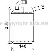 Ava Quality Cooling VN6355 - Siltummainis, Salona apsilde autospares.lv