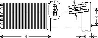 Ava Quality Cooling VN6296 - Siltummainis, Salona apsilde www.autospares.lv