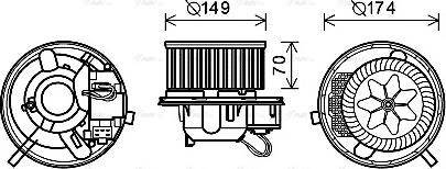 Ava Quality Cooling VN8339 - Salona ventilators www.autospares.lv