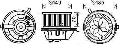 Ava Quality Cooling VN8337 - Salona ventilators www.autospares.lv