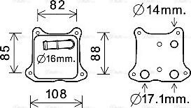 Ava Quality Cooling VN3391 - Eļļas radiators, Motoreļļa www.autospares.lv