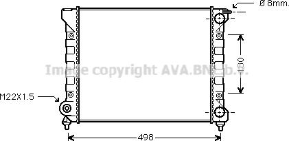 Ava Quality Cooling VN2040 - Radiators, Motora dzesēšanas sistēma www.autospares.lv