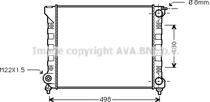 Ava Quality Cooling VN2047 - Radiators, Motora dzesēšanas sistēma www.autospares.lv