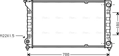 Ava Quality Cooling VN2066 - Radiators, Motora dzesēšanas sistēma autospares.lv