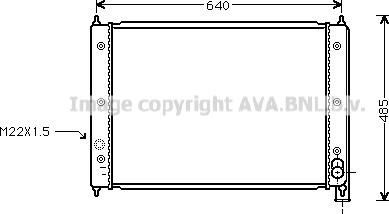 Ava Quality Cooling VN2034 - Radiators, Motora dzesēšanas sistēma www.autospares.lv