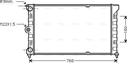 Ava Quality Cooling VN2037 - Radiators, Motora dzesēšanas sistēma www.autospares.lv