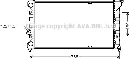 Ava Quality Cooling VN2079 - Radiators, Motora dzesēšanas sistēma autospares.lv