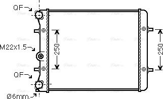 Ava Quality Cooling VN2152 - Radiators, Motora dzesēšanas sistēma www.autospares.lv