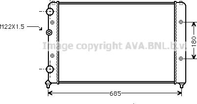 Ava Quality Cooling VN2115 - Radiators, Motora dzesēšanas sistēma autospares.lv