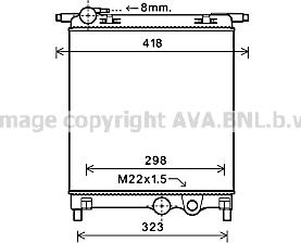 Ava Quality Cooling VN2325 - Radiators, Motora dzesēšanas sistēma www.autospares.lv