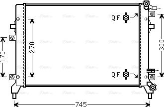 Ava Quality Cooling VN2326 - Radiators, Motora dzesēšanas sistēma www.autospares.lv