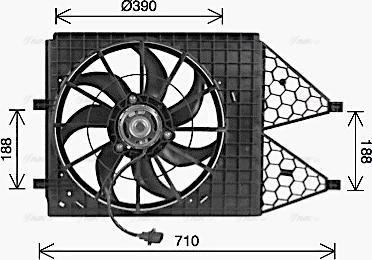 Ava Quality Cooling VN7545 - Ventilators, Motora dzesēšanas sistēma www.autospares.lv