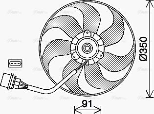 Ava Quality Cooling VN7540 - Ventilators, Motora dzesēšanas sistēma www.autospares.lv