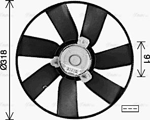 Ava Quality Cooling VN7550 - Ventilators, Motora dzesēšanas sistēma autospares.lv