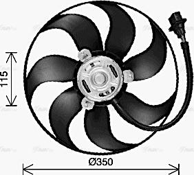 Ava Quality Cooling VN7553 - Ventilators, Motora dzesēšanas sistēma www.autospares.lv