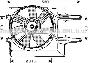 Ava Quality Cooling VN7509 - Ventilators, Motora dzesēšanas sistēma autospares.lv