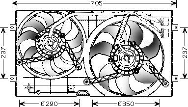 Ava Quality Cooling VN7503 - Ventilators, Motora dzesēšanas sistēma www.autospares.lv