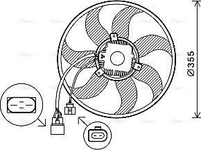 Ava Quality Cooling VN7534 - Ventilators, Motora dzesēšanas sistēma www.autospares.lv