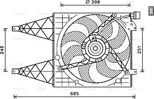 Ava Quality Cooling VN7532 - Ventilators, Motora dzesēšanas sistēma www.autospares.lv