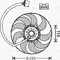 Ava Quality Cooling VN7522 - Ventilators, Motora dzesēšanas sistēma www.autospares.lv