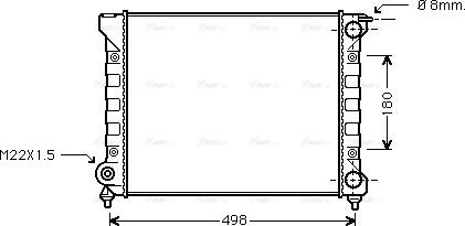 Ava Quality Cooling VNA2040 - Radiators, Motora dzesēšanas sistēma www.autospares.lv