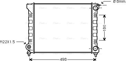 Ava Quality Cooling VNA2047 - Radiators, Motora dzesēšanas sistēma www.autospares.lv