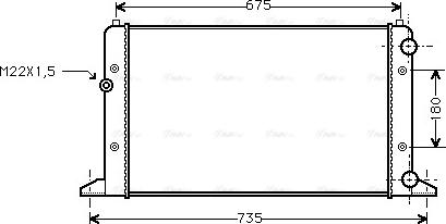 Ava Quality Cooling VNA2160 - Radiators, Motora dzesēšanas sistēma www.autospares.lv