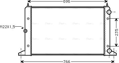 Ava Quality Cooling VNA2134 - Radiators, Motora dzesēšanas sistēma www.autospares.lv