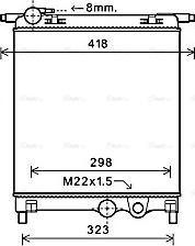 Ava Quality Cooling VNA2325 - Radiators, Motora dzesēšanas sistēma www.autospares.lv