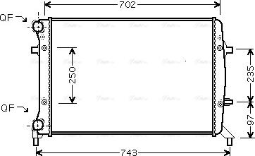 Ava Quality Cooling VNA2272 - Radiators, Motora dzesēšanas sistēma www.autospares.lv