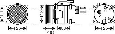 Ava Quality Cooling VNAK303 - Kompresors, Gaisa kond. sistēma www.autospares.lv