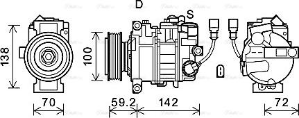 Ava Quality Cooling VNAK385 - Kompresors, Gaisa kond. sistēma www.autospares.lv