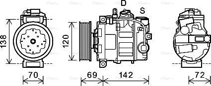 Ava Quality Cooling VNAK321 - Kompresors, Gaisa kond. sistēma www.autospares.lv