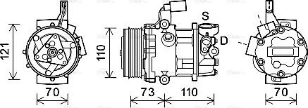 Ava Quality Cooling VNAK375 - Kompresors, Gaisa kond. sistēma www.autospares.lv