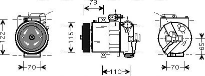 Ava Quality Cooling VNAK240 - Kompresors, Gaisa kond. sistēma autospares.lv