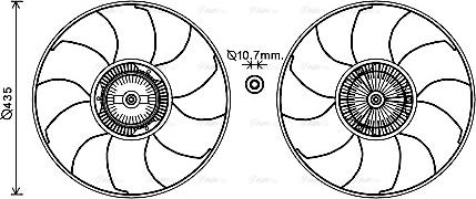 Ava Quality Cooling VNF332 - Ventilators, Motora dzesēšanas sistēma www.autospares.lv