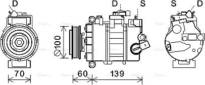 Ava Quality Cooling VNK356 - Kompresors, Gaisa kond. sistēma autospares.lv