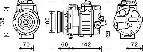 Ava Quality Cooling VNK386 - Kompresors, Gaisa kond. sistēma www.autospares.lv