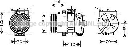 Ava Quality Cooling VNK240 - Kompresors, Gaisa kond. sistēma autospares.lv