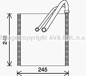 Ava Quality Cooling VNV400 - Iztvaikotājs, Gaisa kondicionēšanas sistēma www.autospares.lv