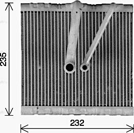 Ava Quality Cooling VNV425 - Iztvaikotājs, Gaisa kondicionēšanas sistēma www.autospares.lv