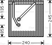 Ava Quality Cooling VNV242 - Iztvaikotājs, Gaisa kondicionēšanas sistēma www.autospares.lv