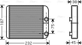 Ava Quality Cooling VO 6129 - Siltummainis, Salona apsilde www.autospares.lv