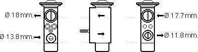 Ava Quality Cooling VO1162 - Izplešanās vārsts, Gaisa kond. sistēma www.autospares.lv