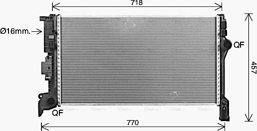 Ava Quality Cooling VO2304 - Radiators, Motora dzesēšanas sistēma www.autospares.lv